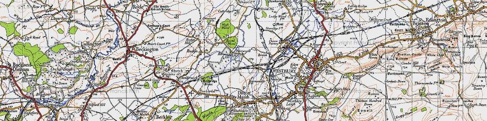 Old map of Fairwood in 1946