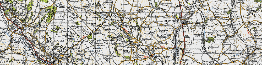 Old map of Fallgate in 1947