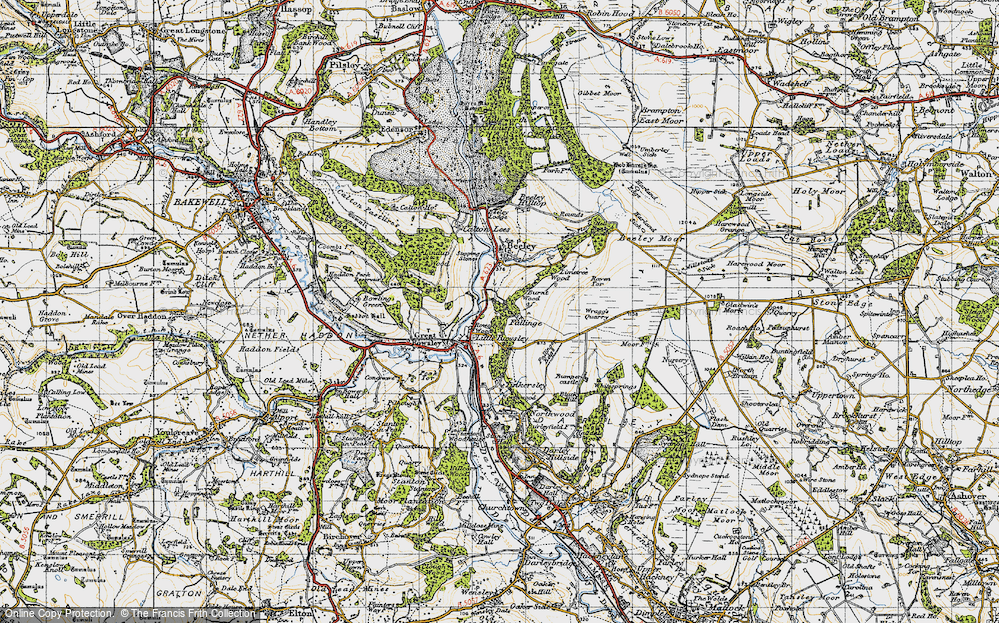 Old Map of Fallinge, 1947 in 1947