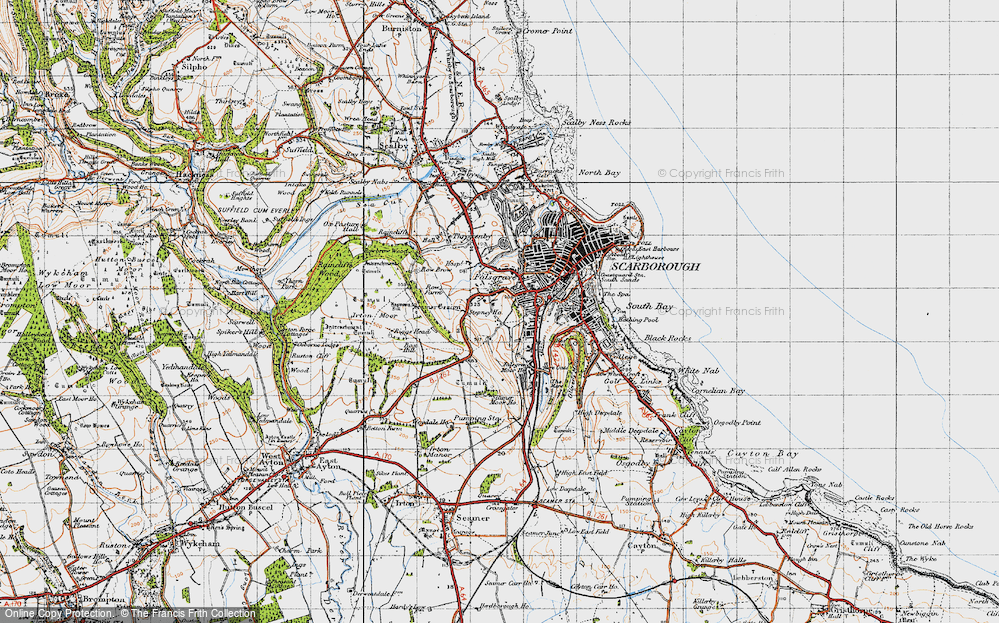 Old Map of Falsgrave, 1947 in 1947