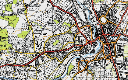 Old map of Fant in 1946
