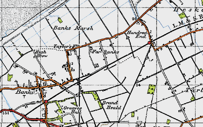 Old map of Far Banks in 1947