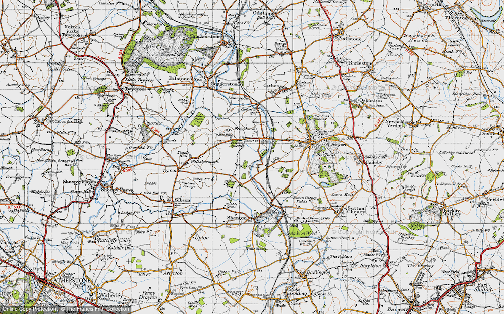 Old Map of Far Coton, 1946 in 1946