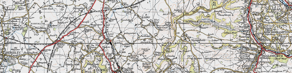 Old map of Ashmead Ho in 1946