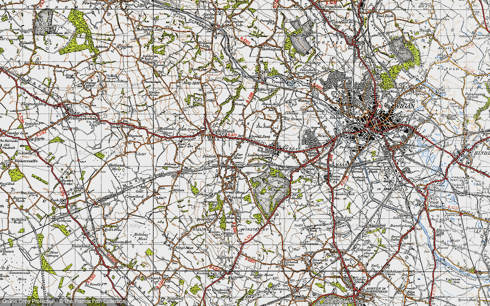 Old Map of Far Moor, 1947 in 1947