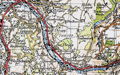 Old map of Far Thrupp in 1946