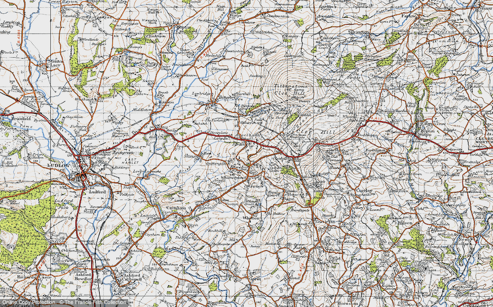 Old Map of Farden, 1947 in 1947