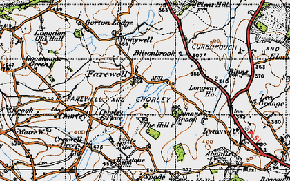 Old map of Farewell in 1946