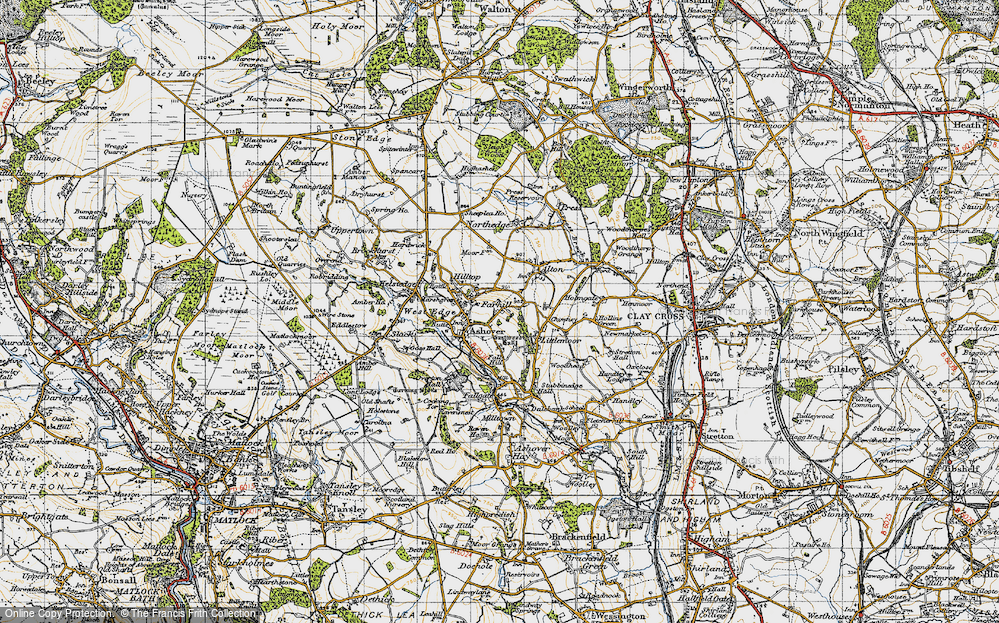 Old Map of Farhill, 1947 in 1947