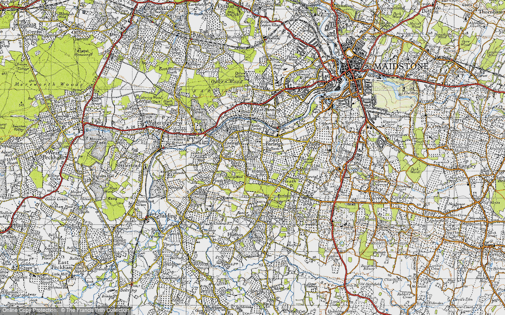 Old Map of Farleigh Green, 1940 in 1940
