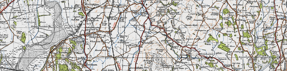 Old map of Farleton in 1947