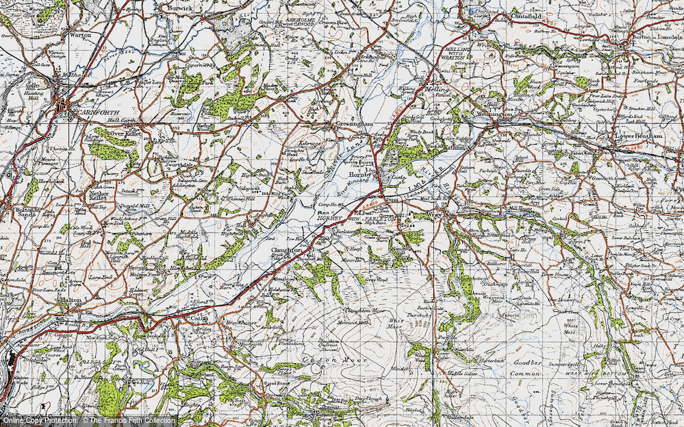 Old Map of Farleton, 1947 in 1947