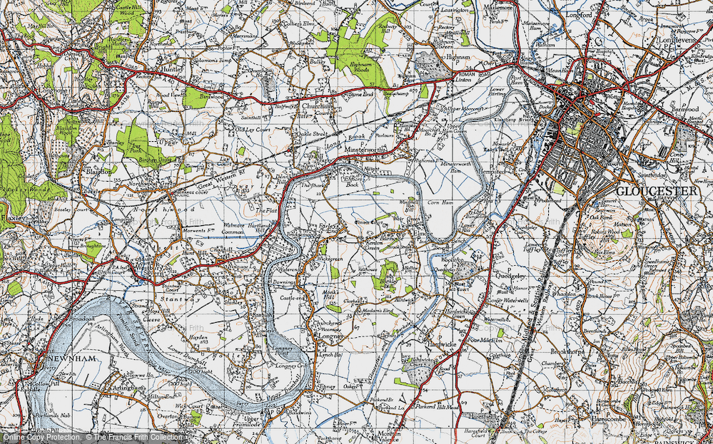 Old Map of Farleys End, 1947 in 1947