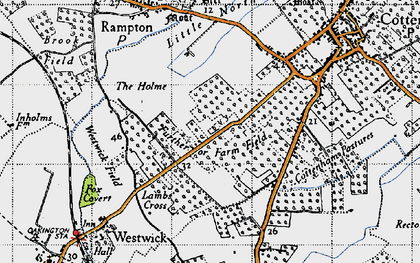 Old map of Farm in 1946