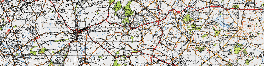 Old map of Farm Town in 1946