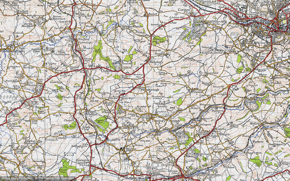 Old Map of Farmborough, 1946 in 1946