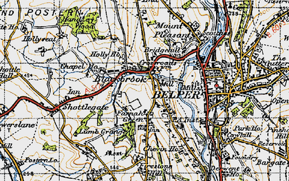 Old map of Farnah Green in 1946