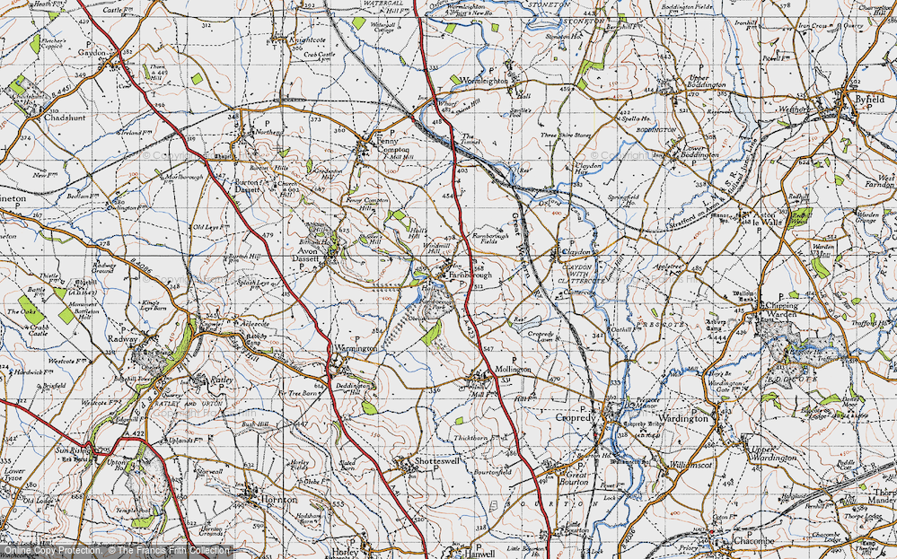 Old Maps Of Farnborough, Warwickshire - Francis Frith