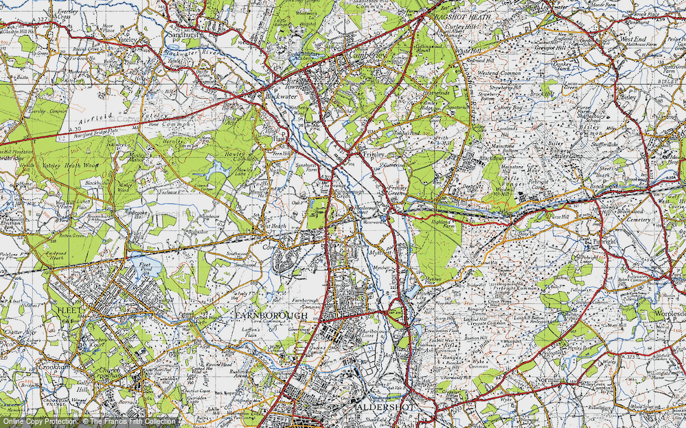 Old Map of Farnborough Street, 1940 in 1940
