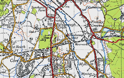 Old map of Farnborough Street in 1940