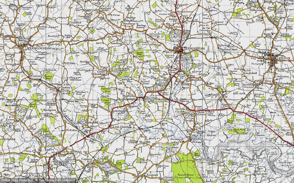 Old Map of Farnham, 1946 in 1946