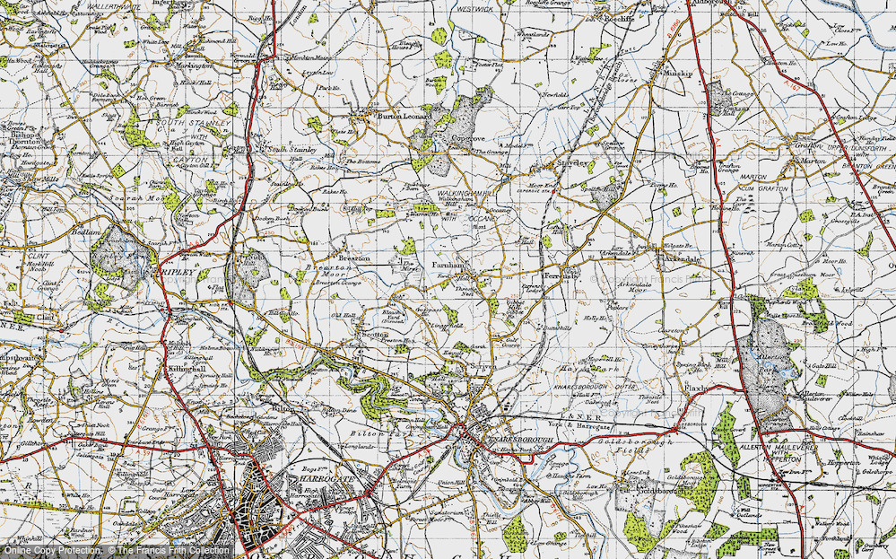 Old Map of Farnham, 1947 in 1947