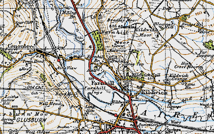 Old map of Farnhill in 1947