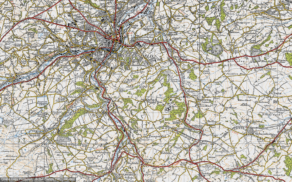 Old Map of Farnley Bank, 1947 in 1947