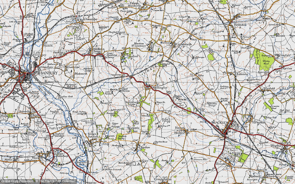 Old Map of Farthinghoe, 1946 in 1946