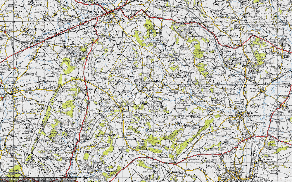 Old Map of Historic Map covering Widcombe Wood in 1946