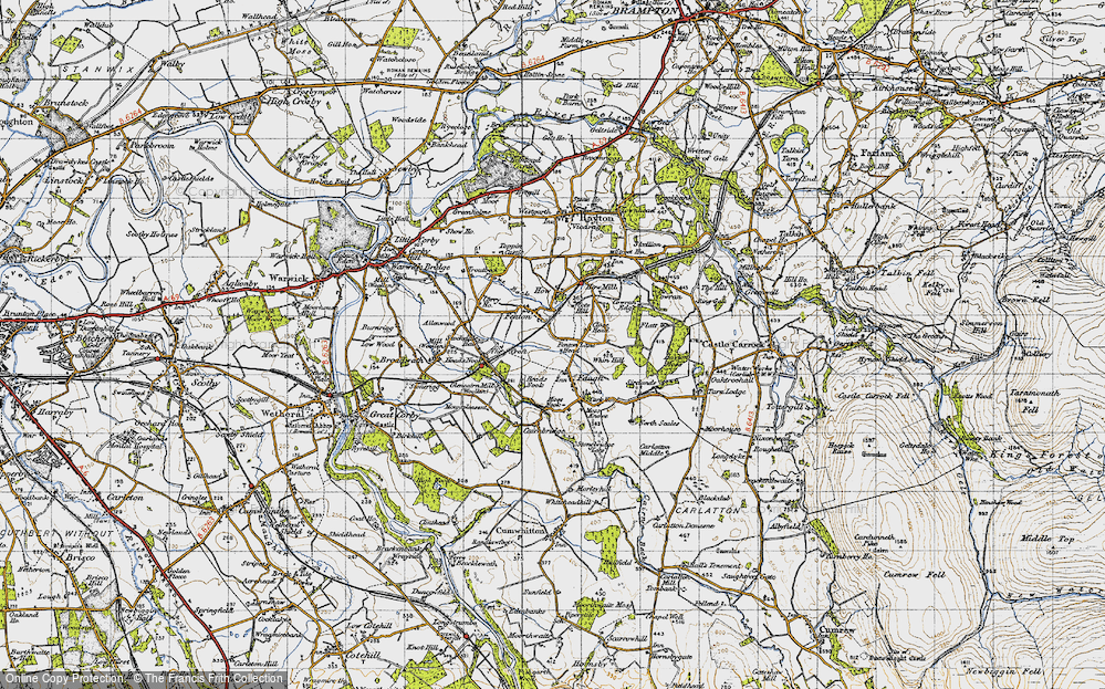 Old Map of Faugh, 1947 in 1947