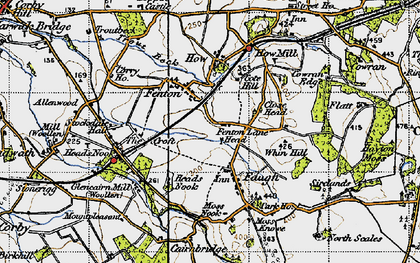Old map of Faugh in 1947