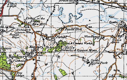 Old map of Fauld in 1946