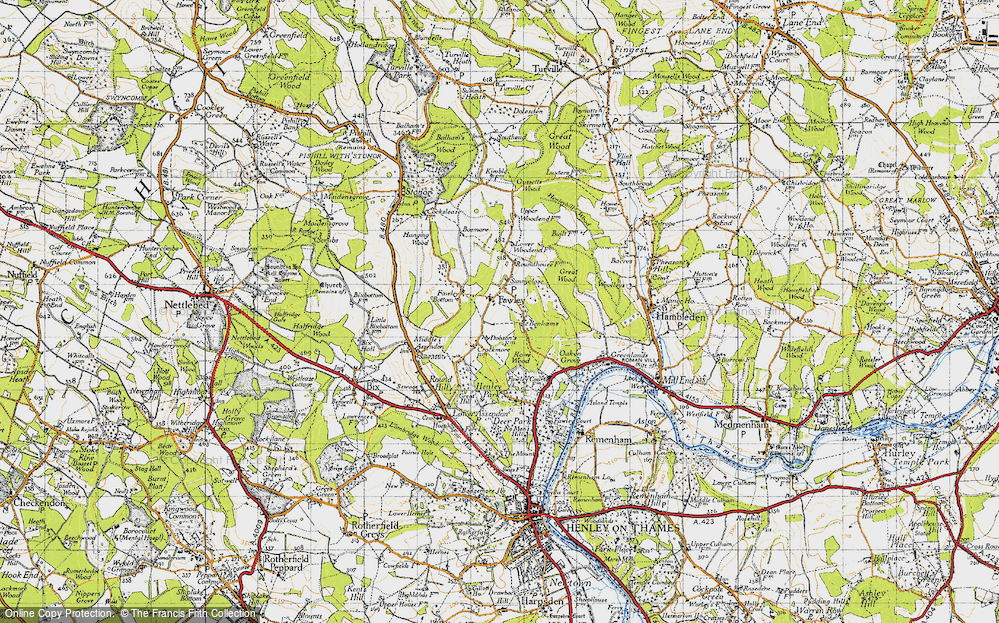 Old Map of Fawley, 1947 in 1947
