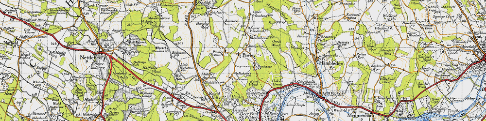 Old map of Brackenhill Stud in 1947