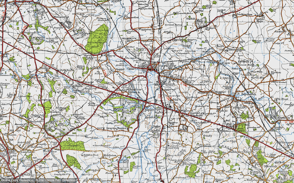 Old Map of Fazeley, 1946 in 1946