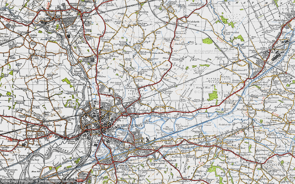 Old Map of Fearnhead, 1947 in 1947
