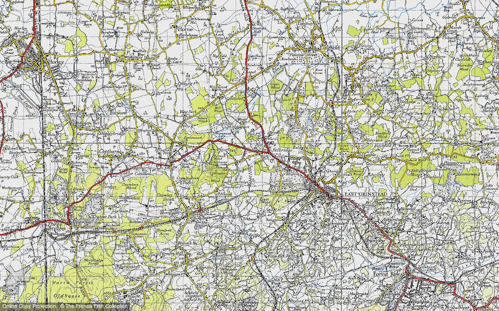 Old Map of Felbridge, 1946 in 1946