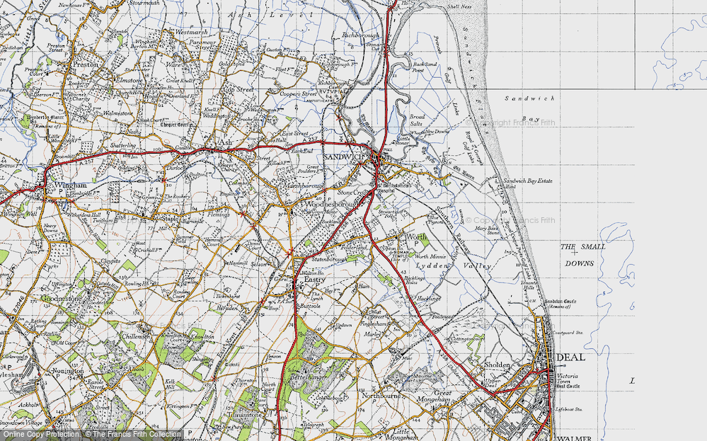 Old Map of Felderland, 1947 in 1947
