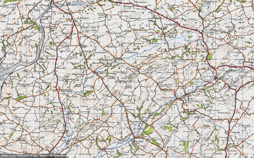 Old Map of Felindre, 1946 in 1946