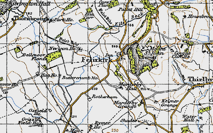 Old map of Bellmoor Plantn in 1947