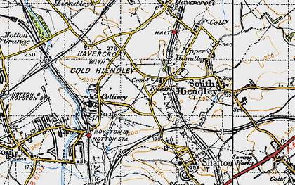 Old map of Felkirk in 1947