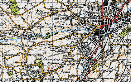 Old map of Fell Lane in 1947