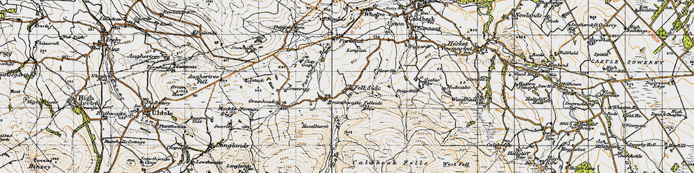 Old map of Fell Side in 1947