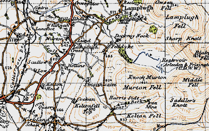 Old map of Beck in 1947