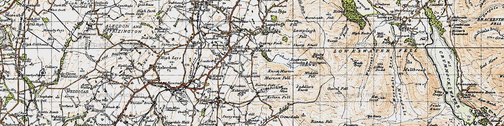 Old map of Felldyke in 1947