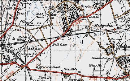 Old map of Fellgate in 1947