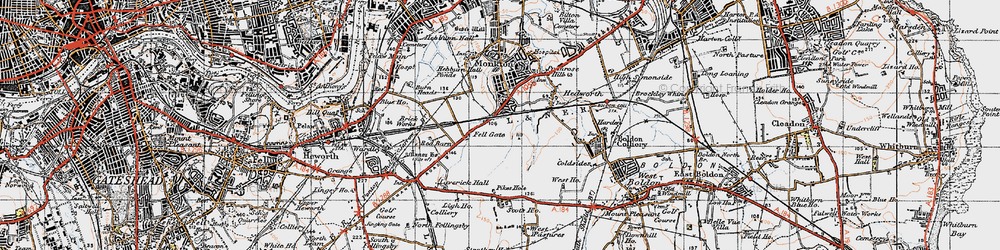Old map of Fellgate in 1947