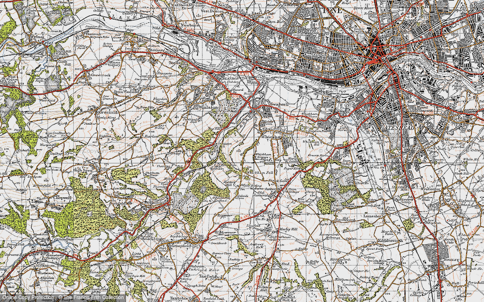Old Map of Fellside, 1947 in 1947