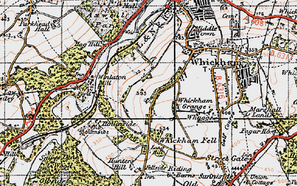 Old map of Fellside in 1947